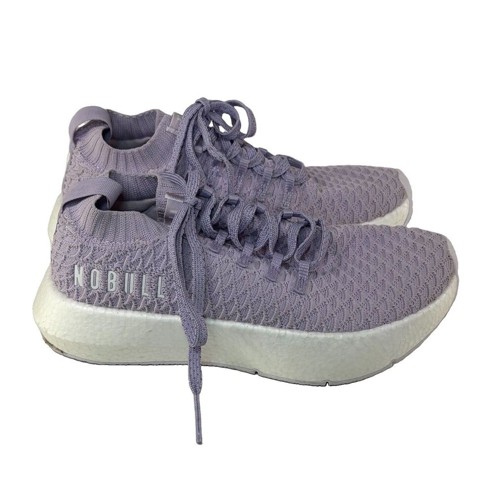 Nobull Knit Runner Sneaker Shoe Lilac/Lavender Womens Size 6 Men’s Size 4.5